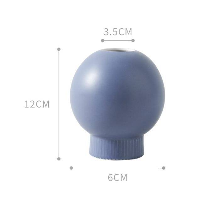 Vase design en céramique colorée style Bonsai