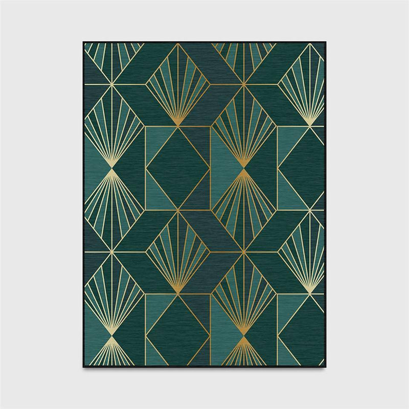 Tapis rectangle vintage aux formes géométriques Luxury Floor A