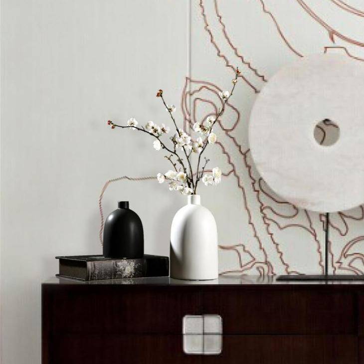 Vase design en céramique style Japan Artist