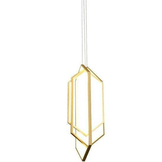 Suspension design LED avec 3 anneaux Loft Hexagone