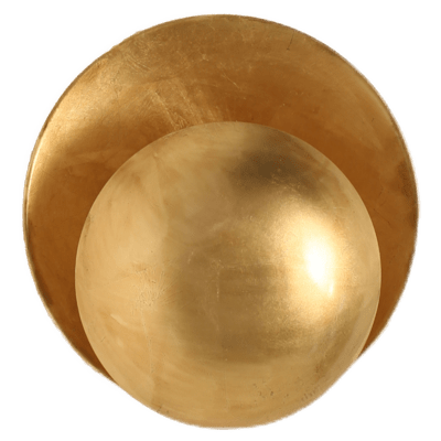 Applique murale design LED en forme de boule métal coloré