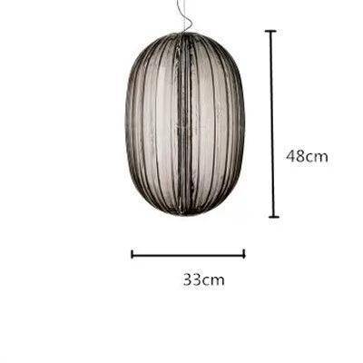 Suspension design LED avec abat-jour en verre coloré