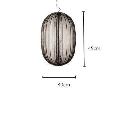 Suspension design LED avec abat-jour en verre coloré