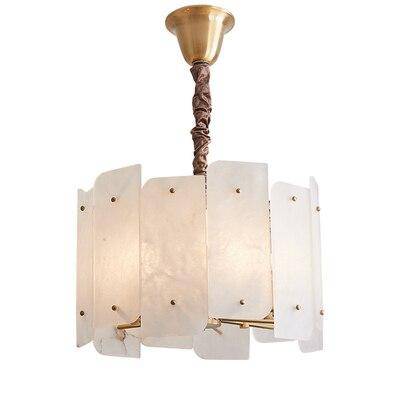 Suspension design en marbre blanc LED style Luxury