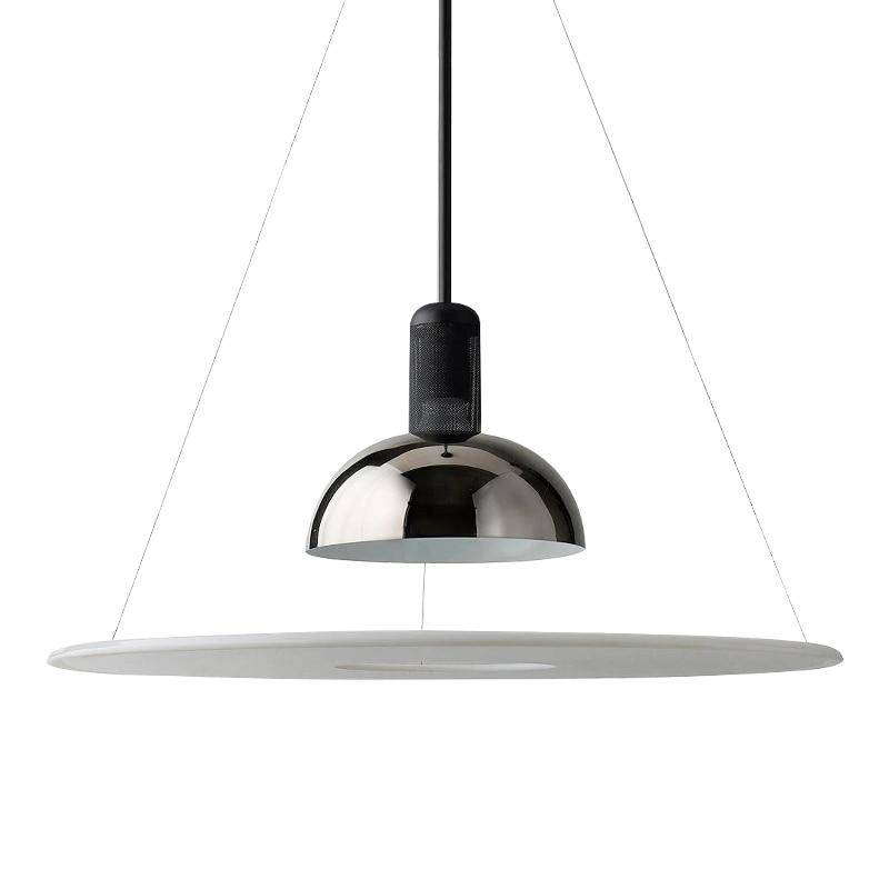 Suspension design LED avec disque en métal Nordic