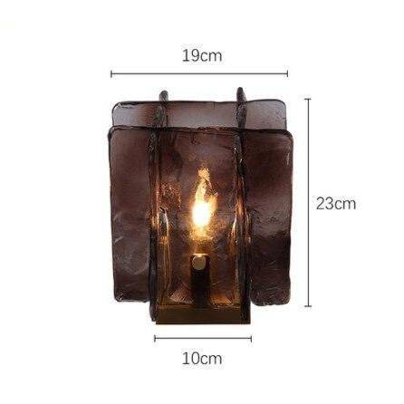 Lampe à poser design LED avec plaque en verre Creative