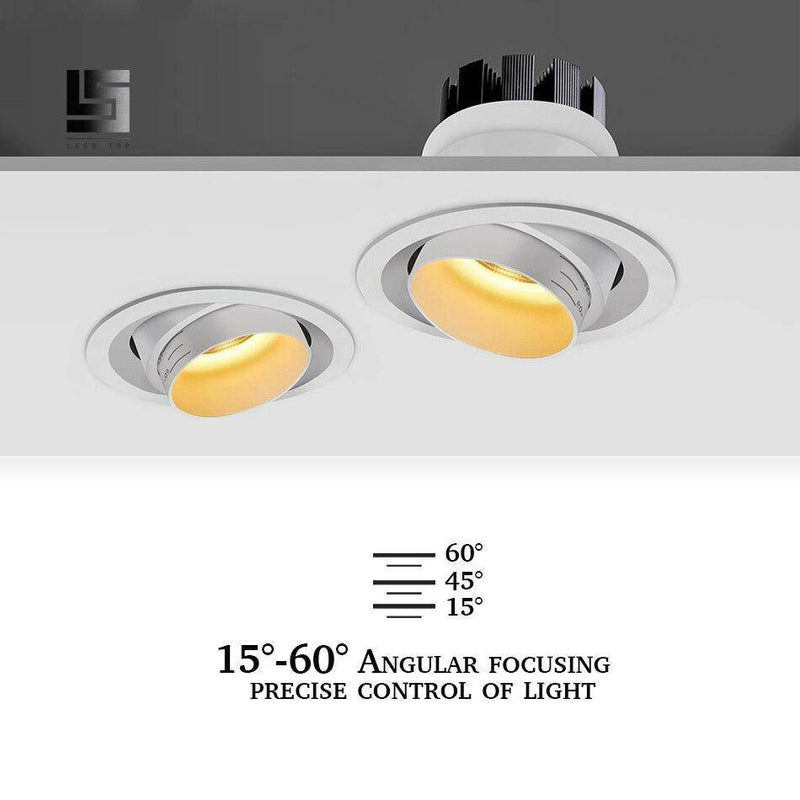 Spot encastré rond LED orientable style Loft