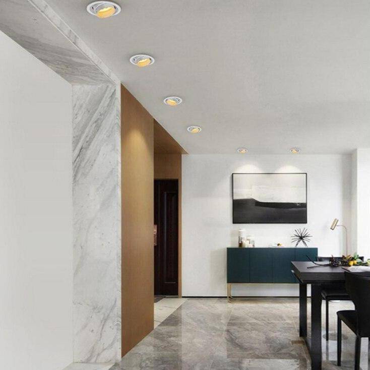 Spot encastré rond LED orientable style Loft