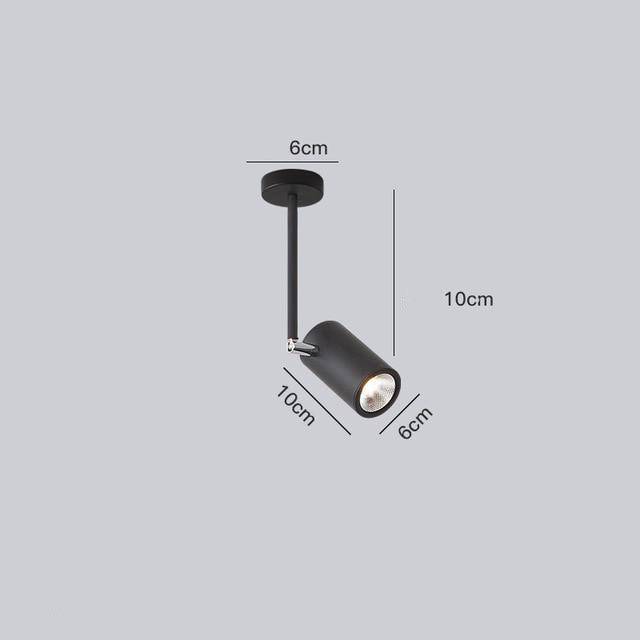Spot moderne LED cylindre en aluminium Diano
