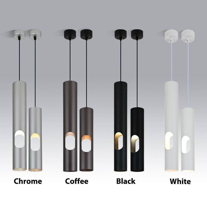 Suspension moderne LED avec tube cylindrique en aluminium Hotel