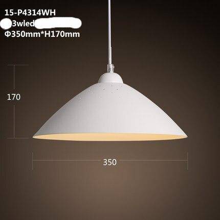 Suspension moderne avec abat-jour arrondi en métal à LED