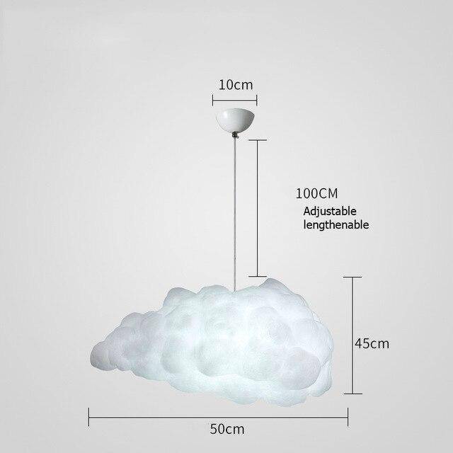 Suspension moderne LED en forme de nuage Kids