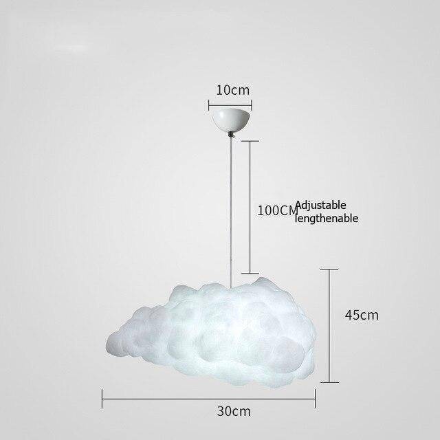 Suspension moderne LED en forme de nuage Kids