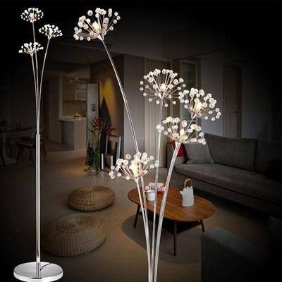 Lampadaire design moderne à LED en forme de fleurs
