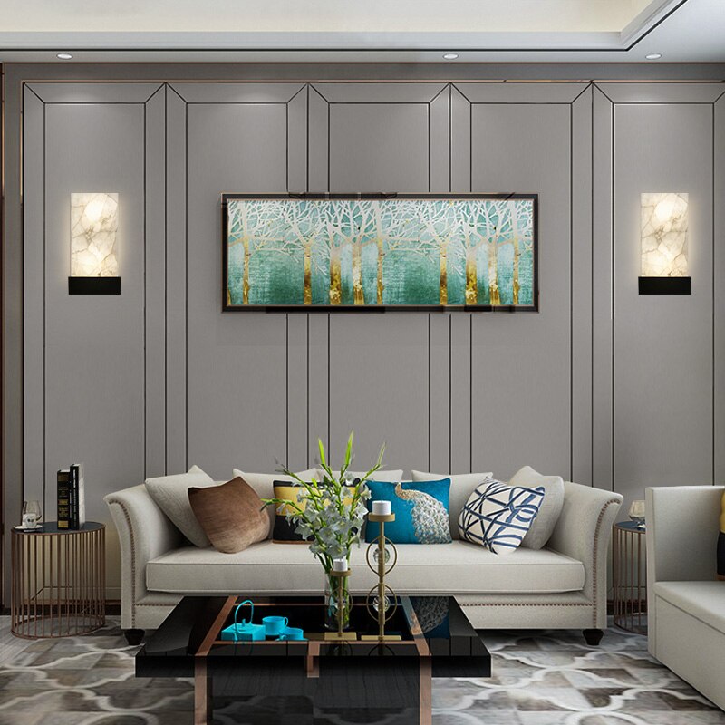 Applique murale moderne et design style marbre Wayem