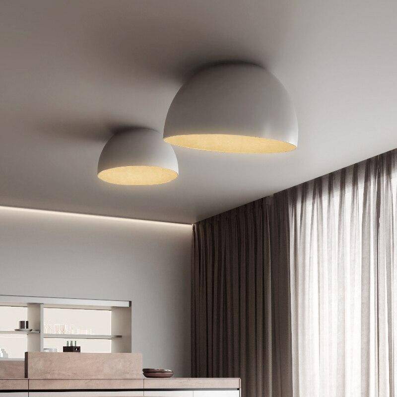 Plafonnier design LED de formes ovales style minimaliste Loft