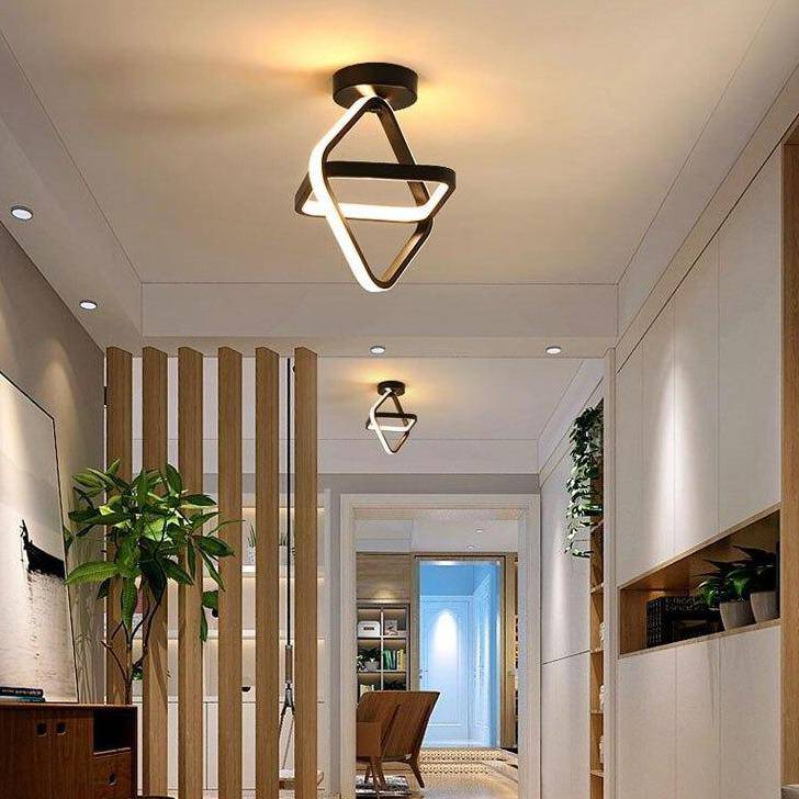 Plafonnier design à LED avec anneau en métal Balcony
