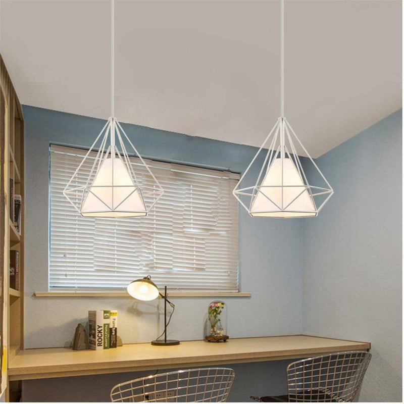 Suspension cage vintage colorée Luminy