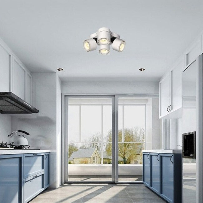 Spot moderne LED avec 4 lumières réglables Faling