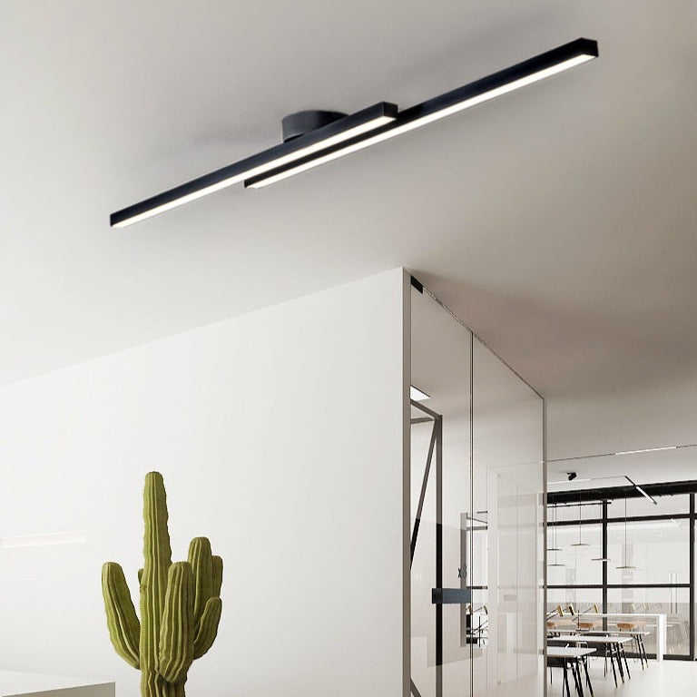 Plafonnier design LED linéaire et minimaliste Dallas