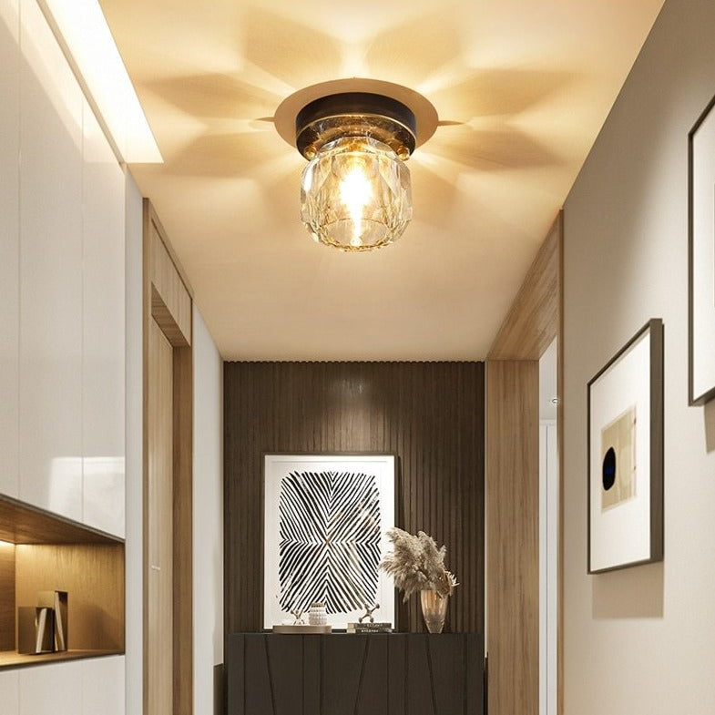 Plafonnier moderne style pierre précieuse en cristal Iryna