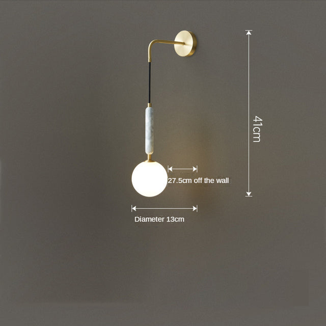 Applique murale design en marbre Vicki