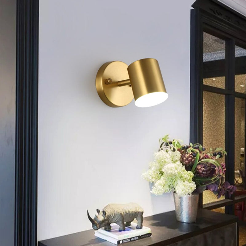 Applique murale moderne LED style spotlight doré Liudmila