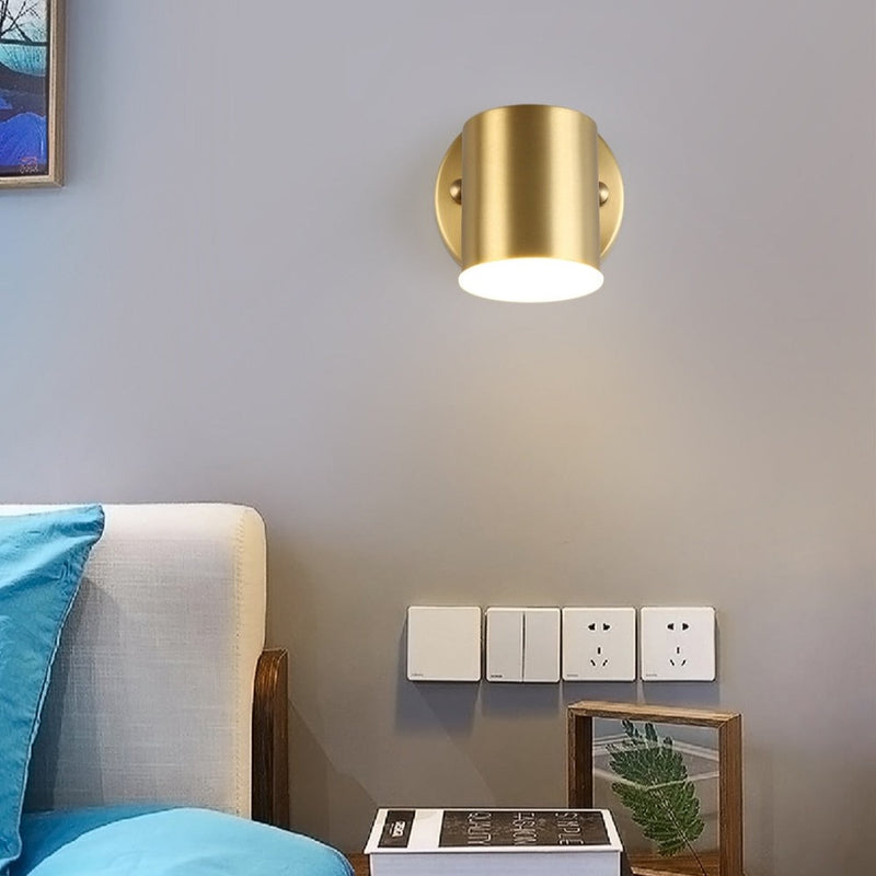 Applique murale moderne LED style spotlight doré Liudmila