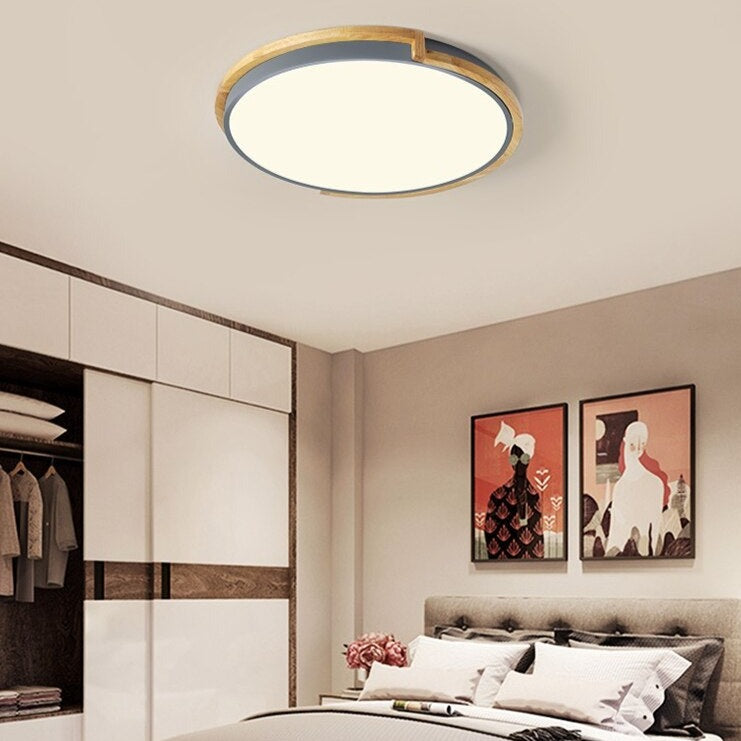 Plafonnier moderne minimaliste rond et lumière dimmable Celeste