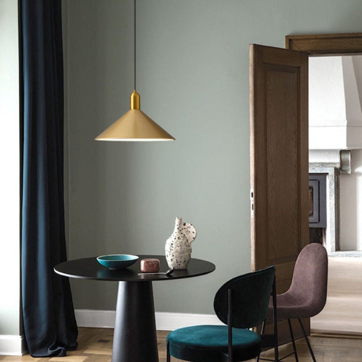 Suspension moderne LED avec abat-jour plat Sidonia