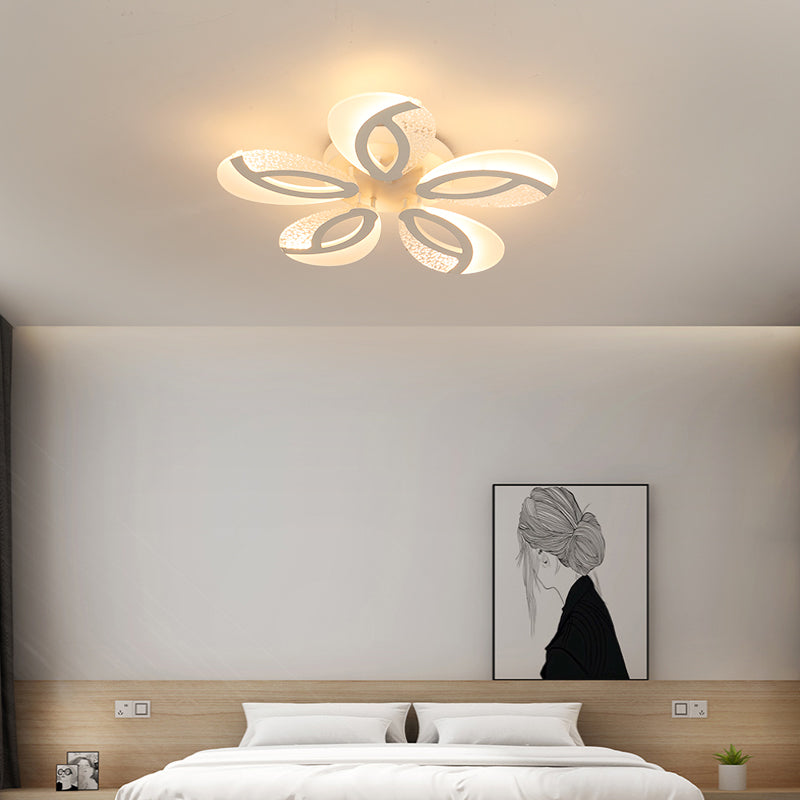 Plafonnier moderne LED en forme de fleur acrylique Jalen