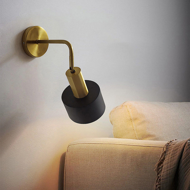 Applique murale industrielle LED en métal style spot Rhea