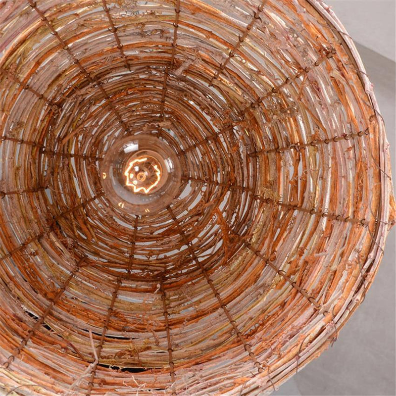 Suspension demi boule en bambou Teahouse