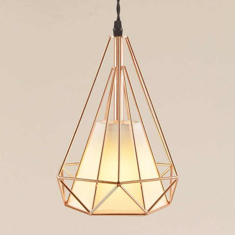 Suspension cage pyramidale vintage