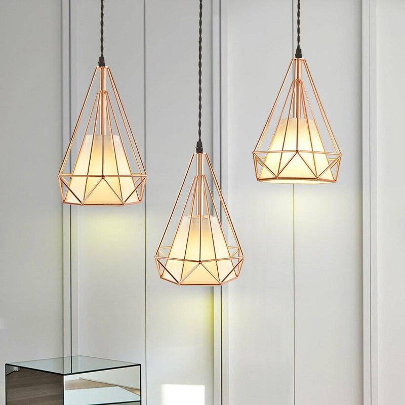 Suspension cage pyramidale vintage
