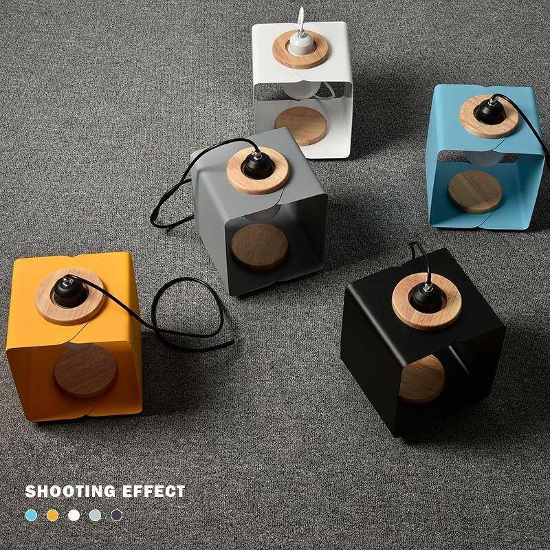 Suspension design cube ouvert de couleur Hand