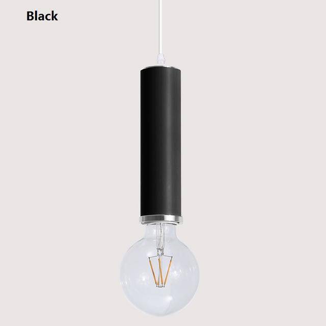 Suspension design LED en tube de couleur