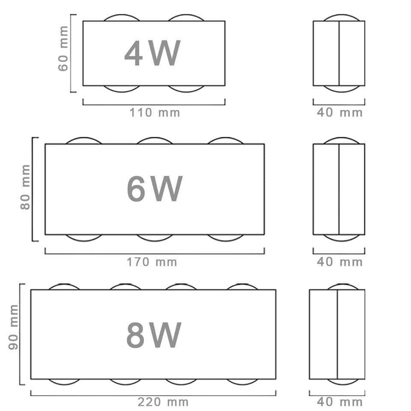 Applique de couleur avec LED Sconce