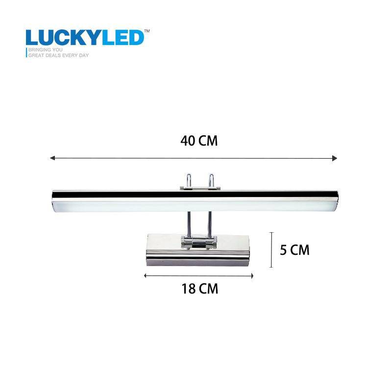 Applique murale LED pour miroir et salle de bain chromée Lucky