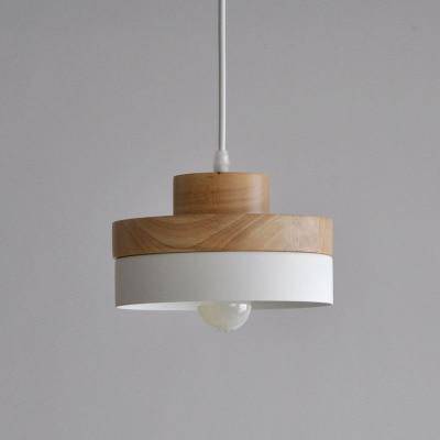 Suspension LED en bois (carré ou rond)