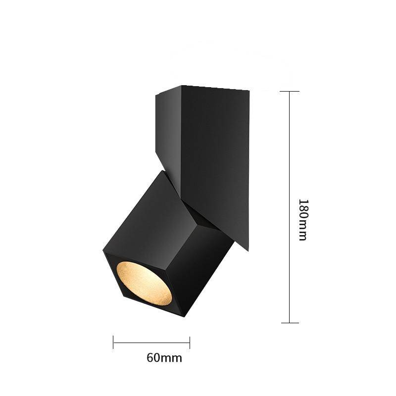 Spot cubique rectangle à LED orientables