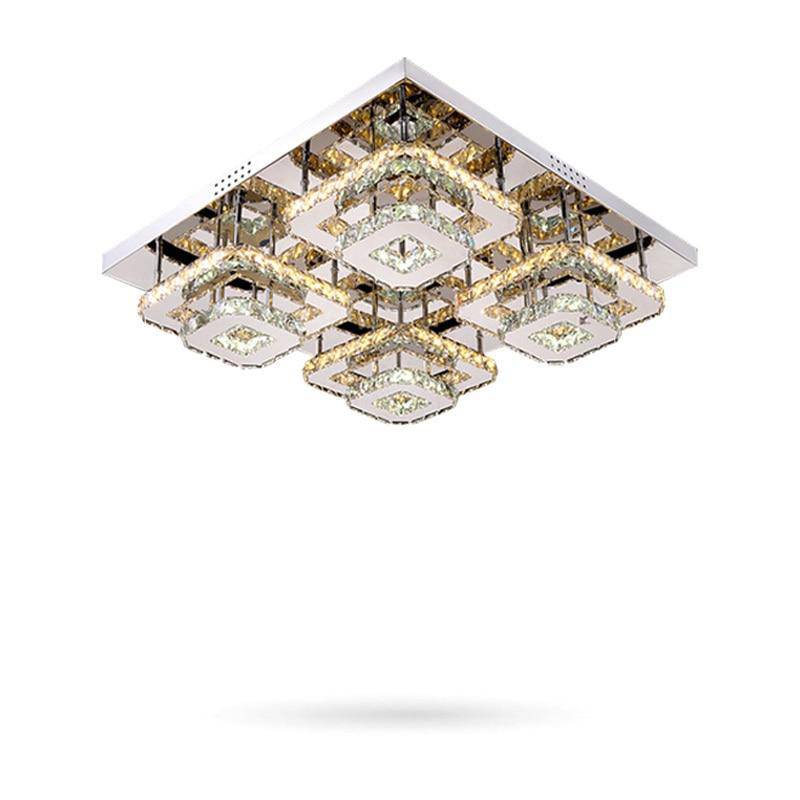 Plafonnier carré LED en cristal carré Square