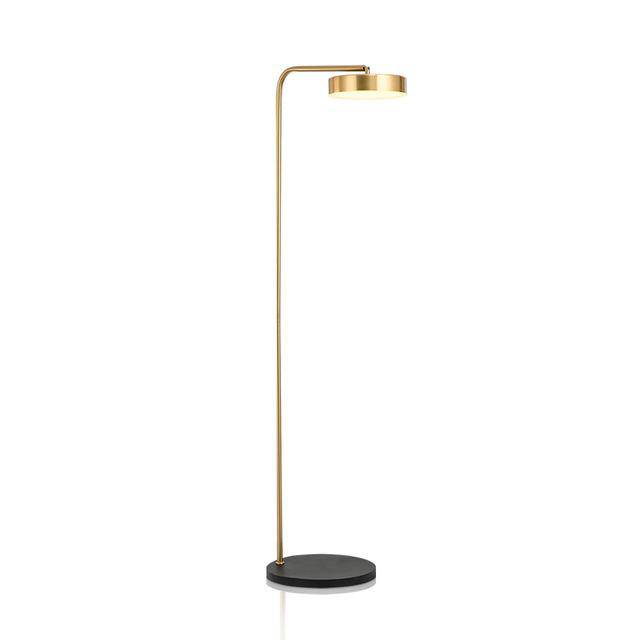 Lampadaire design doré arrondi Study