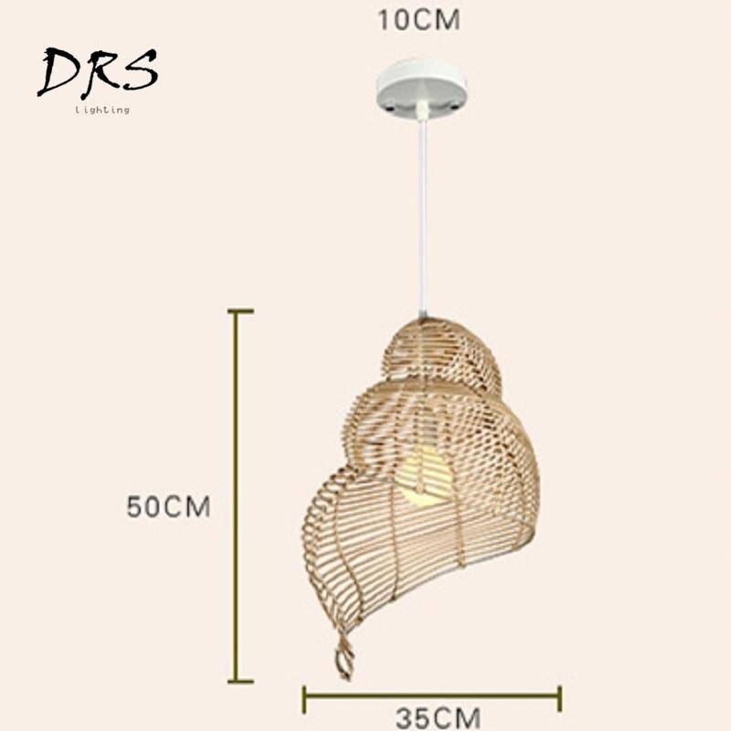 Suspension spirale en bois Asian