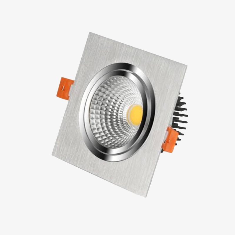 Spot industriel LED carré et métallique Yaninah