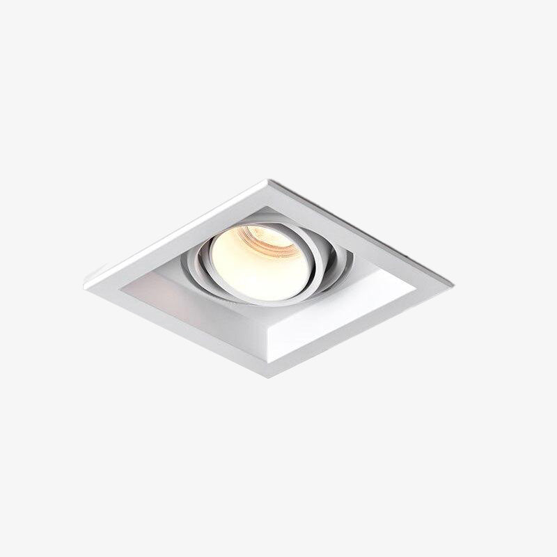 Spot moderne LED à focus réglable et forme encastrable carré Tiago