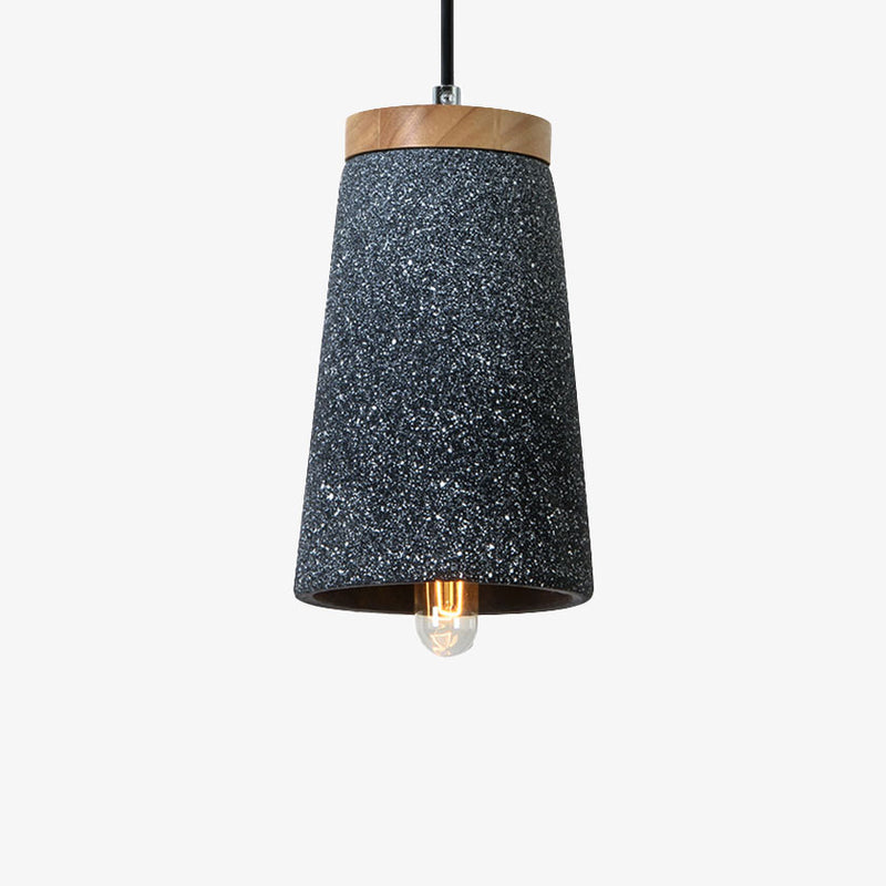 Suspension design LED avec abat-jour en ciment Marta