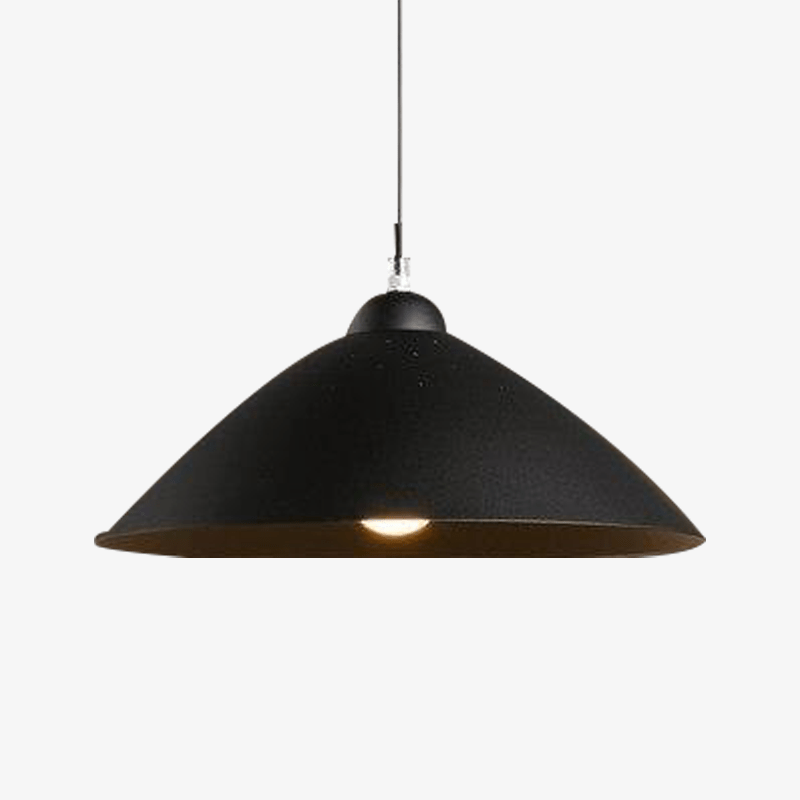 Suspension moderne avec abat-jour arrondi en métal à LED
