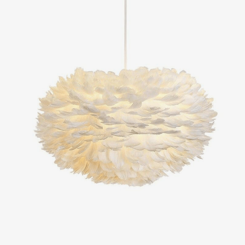 Suspension ovale en plumes Father