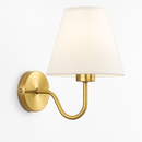 5/12W American Fabric Wall Lamp Modern Gold LED E27 Bulb Cloth Lampshade Wall Light for Hotel Bedroom Bedside Decoration Sconces